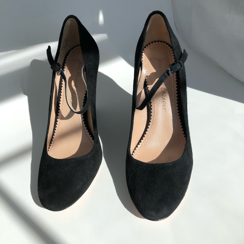 Jean-Michel Cazabat Black Wedges Sz 7 1/2